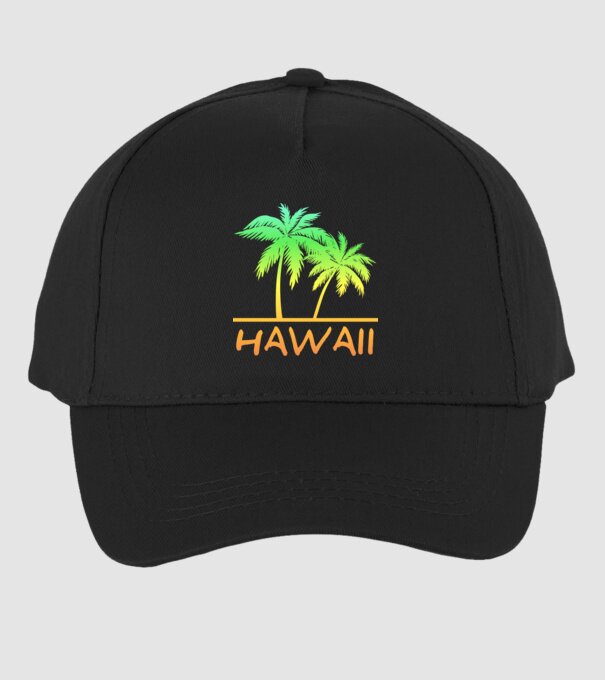 Hawaii minta fekete pólón