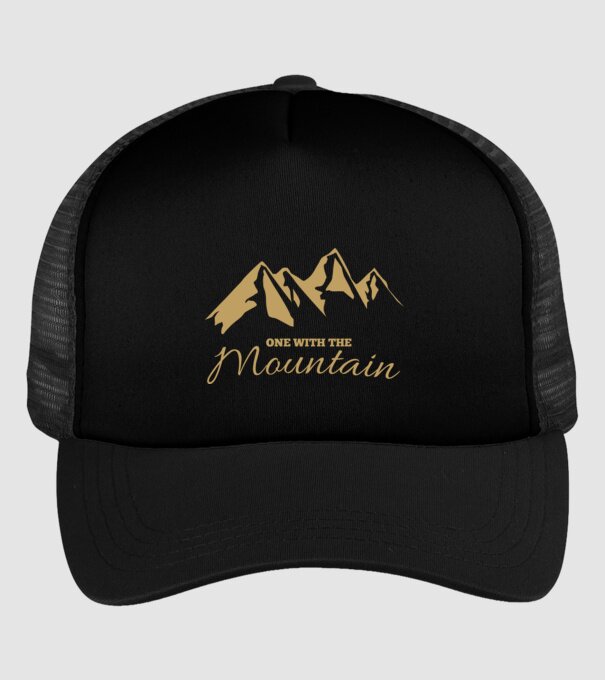 Mountain minta fekete pólón