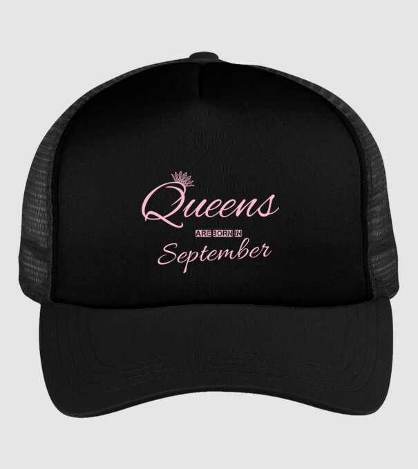 Queens minta fekete pólón