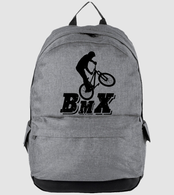 Bmx minta szürke pólón