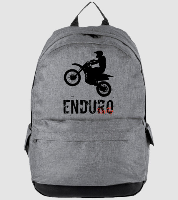 Enduro rally minta szürke pólón