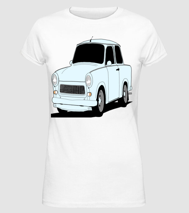 Trabant minta fehér pólón