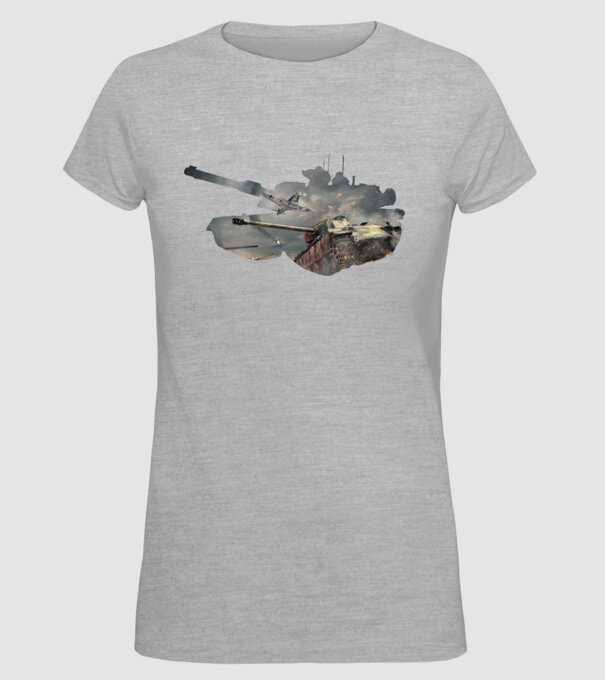 tank minta szürke pólón