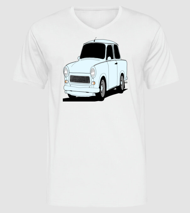 Trabant minta fehér pólón