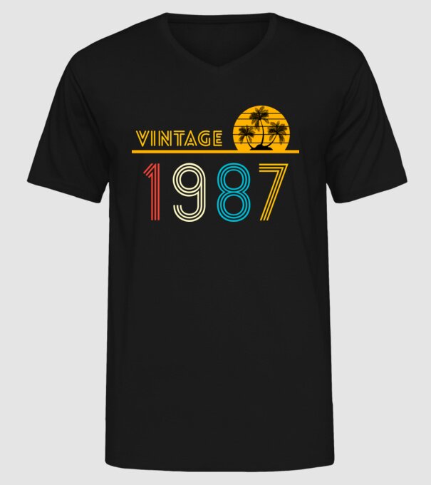 1987 minta fekete pólón
