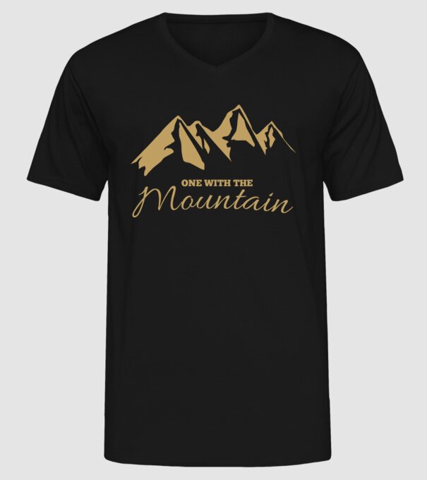 Mountain minta fekete pólón