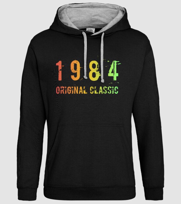 1984 minta fekete pólón