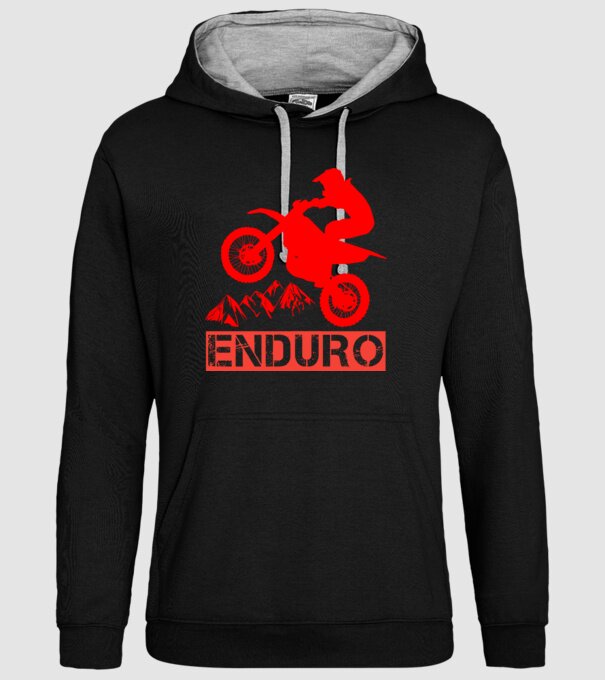 Enduro  minta fekete pólón
