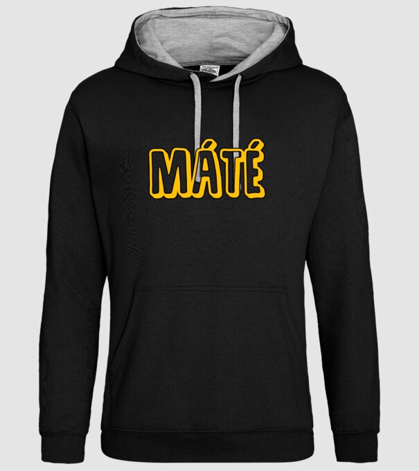 Máté  minta fekete pólón