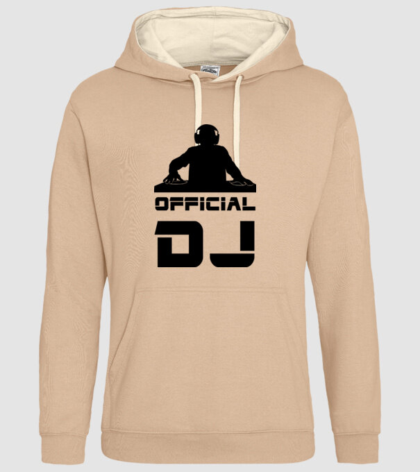 official dj minta homokszín pólón