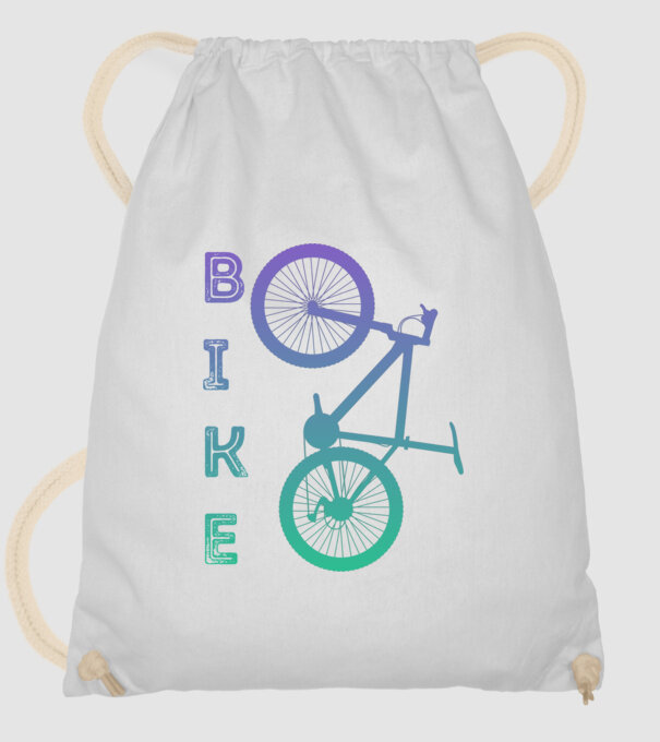 Bike minta fehér pólón