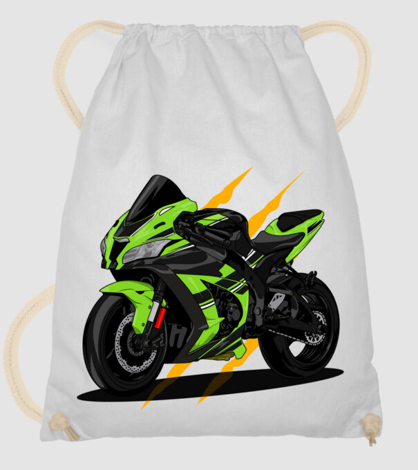 Sport motor  minta fehér pólón