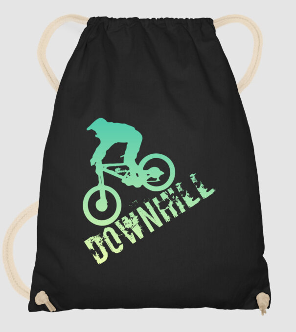 DOWNHILL minta fekete pólón