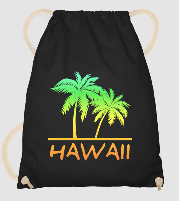 Hawaii minta fekete pólón