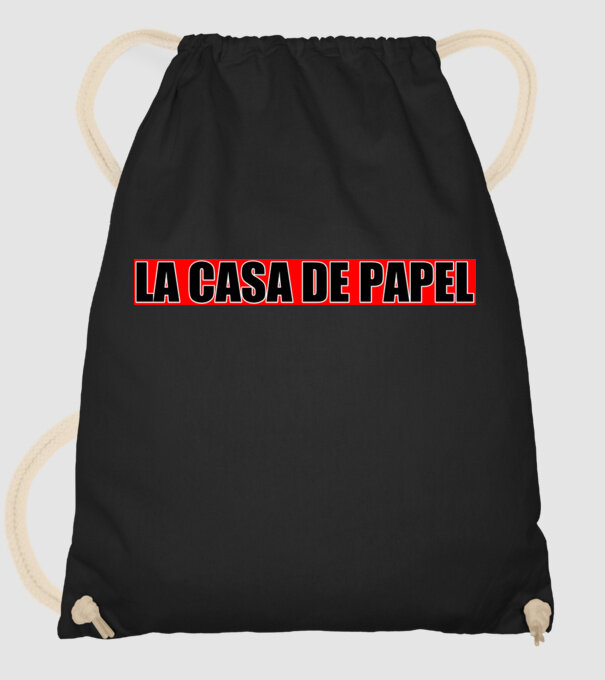La casa de papel minta fekete pólón