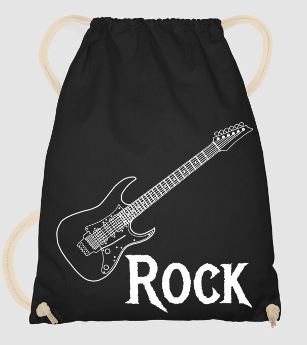 Rock minta fekete pólón
