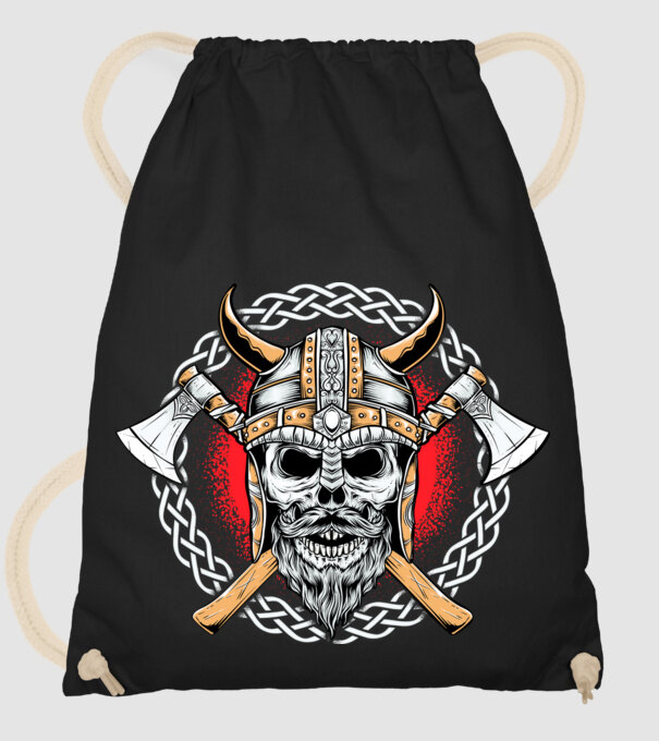 viking minta fekete pólón