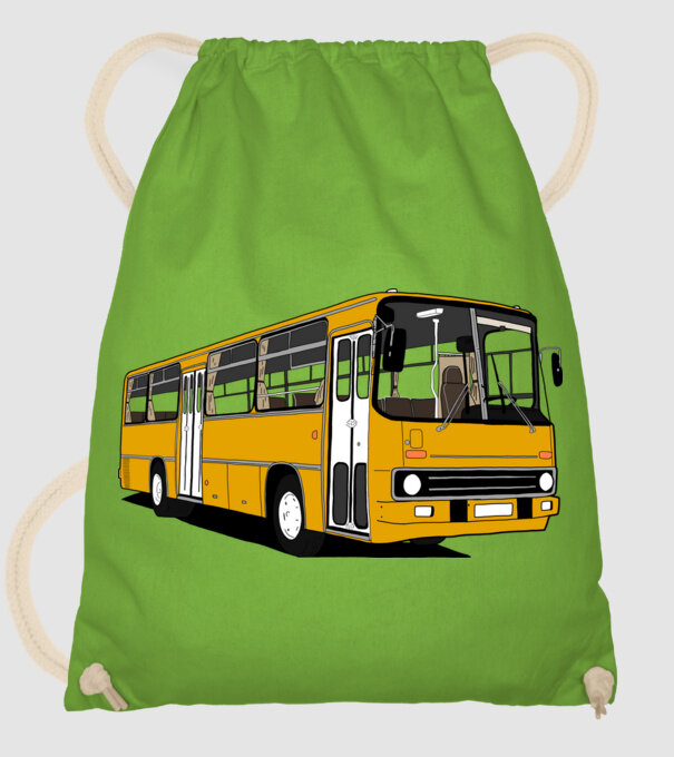 Busz minta almazöld pólón