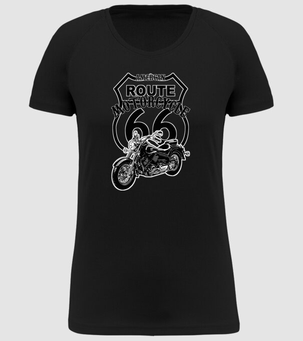 american motorcycle minta fekete pólón