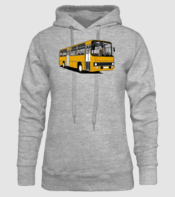 Busz minta szürke pólón
