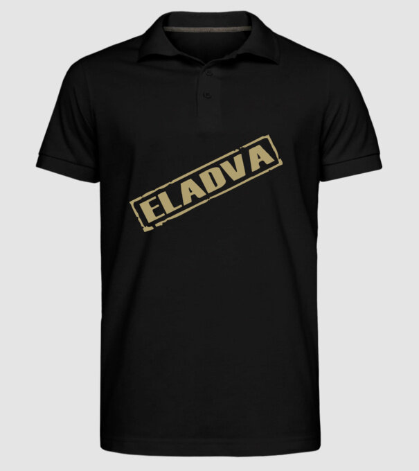 Eladva minta fekete pólón