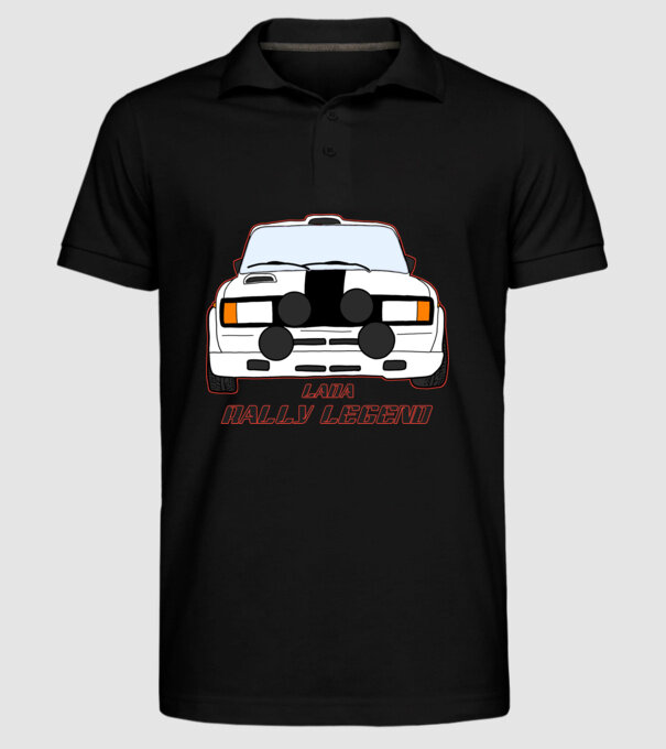LADA RALLY LEGEND minta fekete pólón