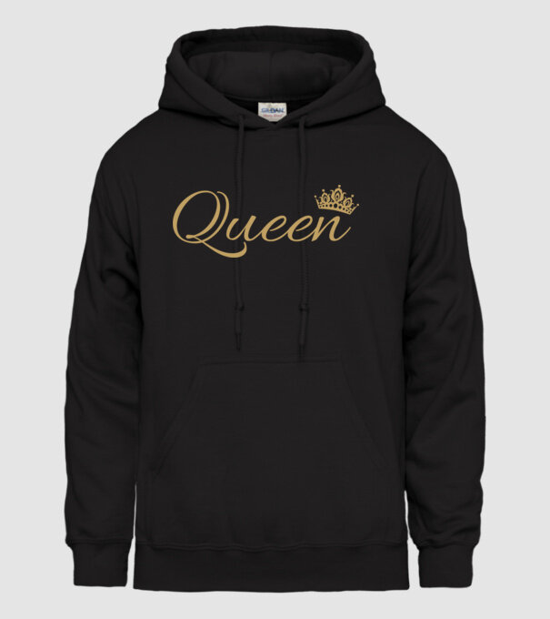 Queen minta fekete pólón
