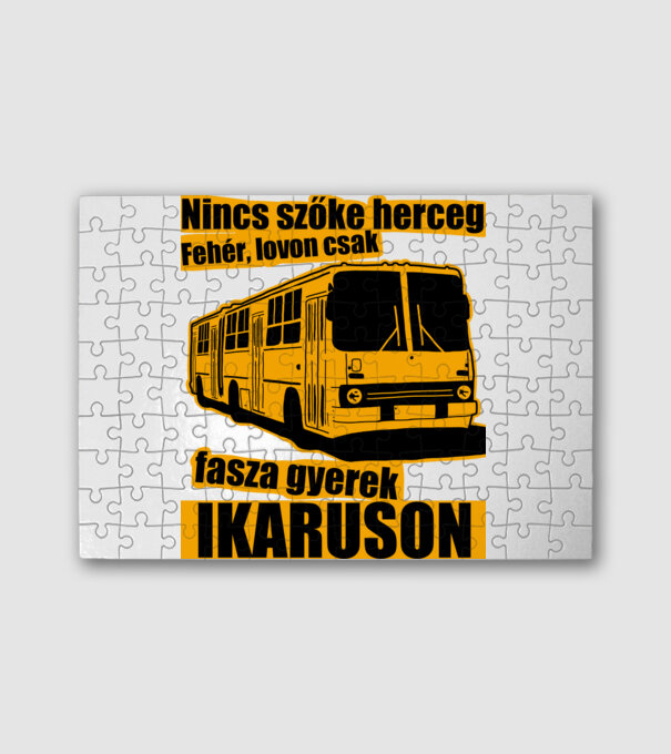 Nincs szőke herceg fehér lovon csak fasza gyerek ikaruson minta fehér pólón
