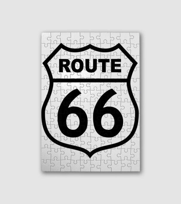 route 66 minta fehér pólón