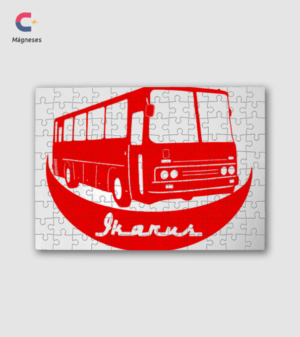 busz  színezhető minta fehér pólón