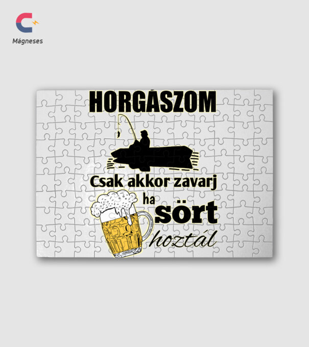 Horgászom csak akkor zavarj ha sört hoztál minta fehér pólón
