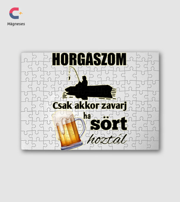 Horgászom csak akkor zavarj ha sört hoztál minta fehér pólón