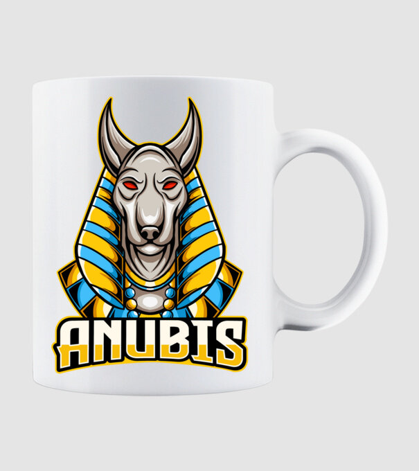 anubis minta fehér pólón