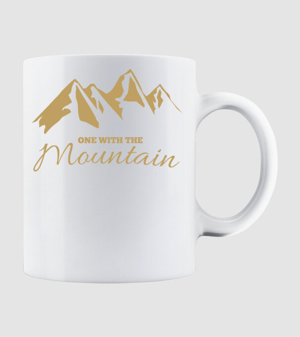 Mountain  minta fehér pólón