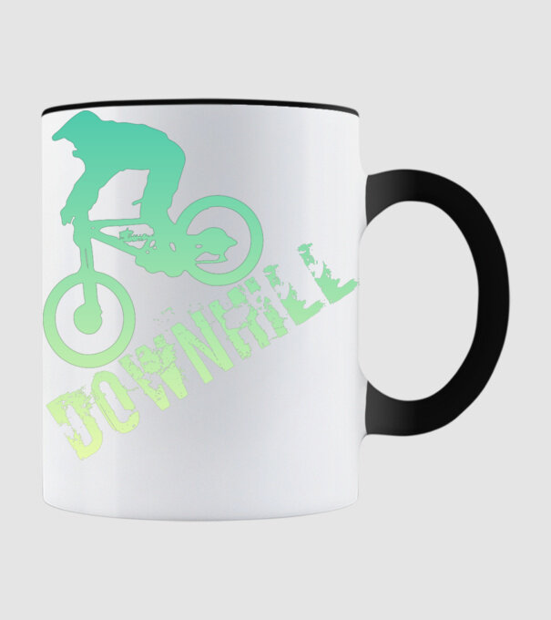 DOWNHILL minta fekete pólón