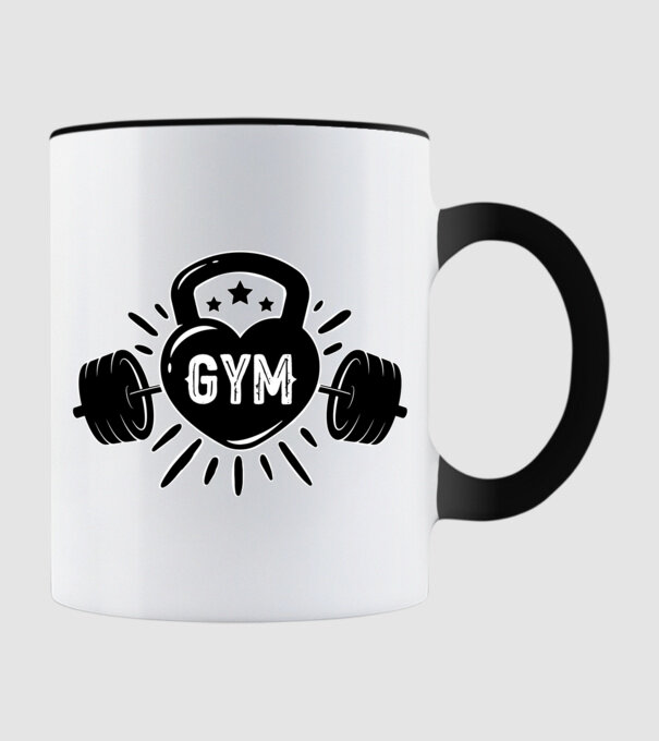 gym minta fekete pólón
