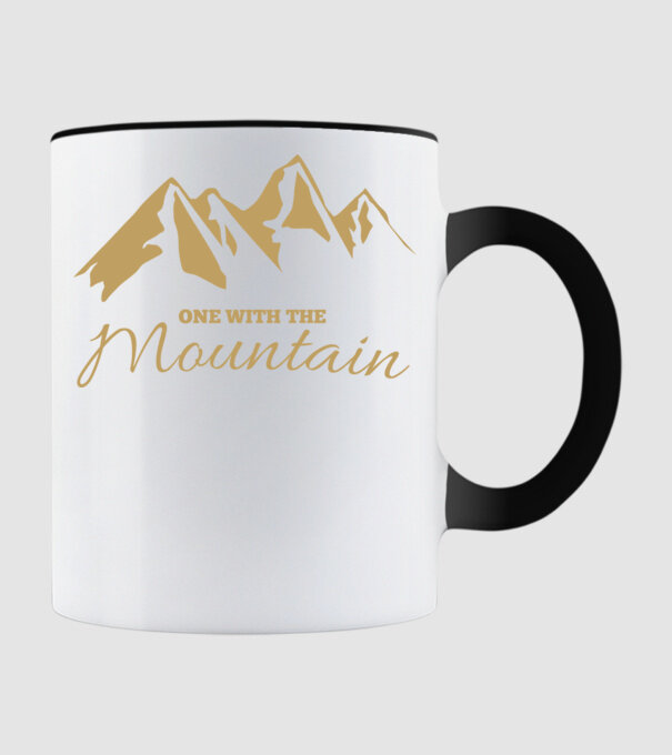 Mountain minta fekete pólón
