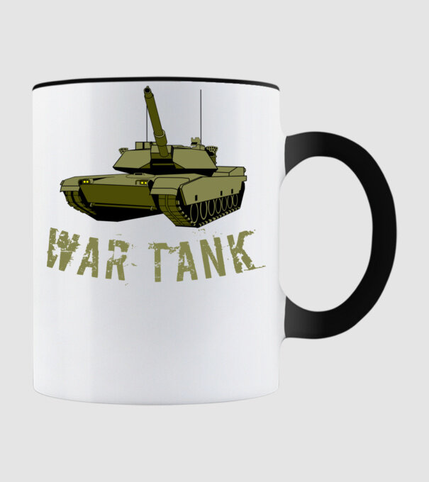 Tank minta fekete pólón
