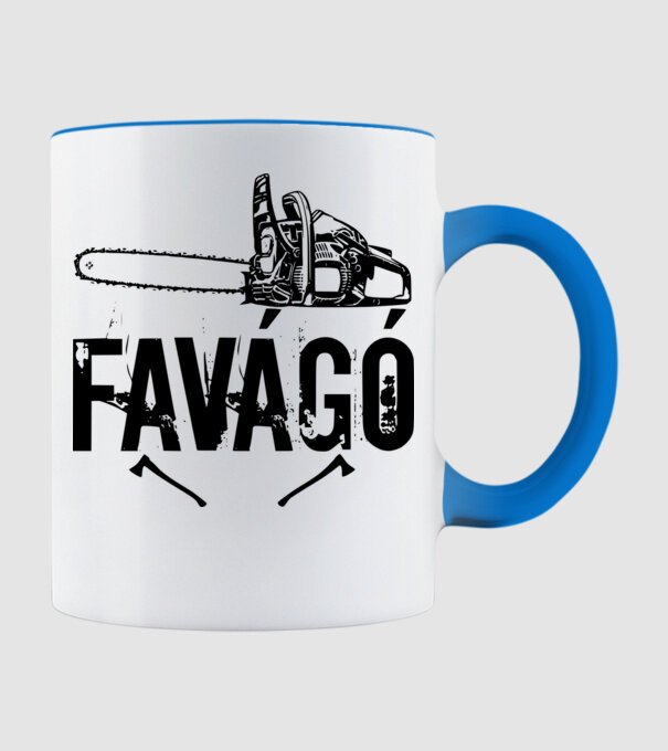 favágó minta világoskék pólón