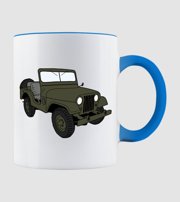 Jeep minta világoskék pólón