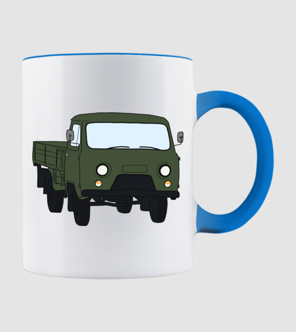 Uaz minta világoskék pólón