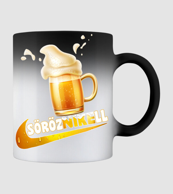 Sörözés minta fekete pólón