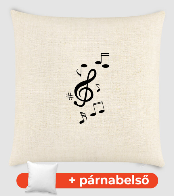 Music minta homokszín pólón