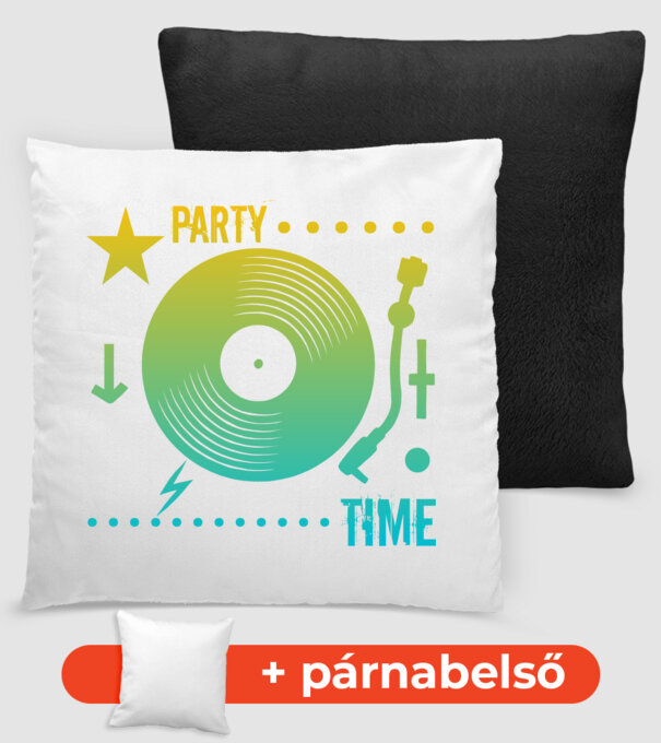 Dj minta fekete pólón