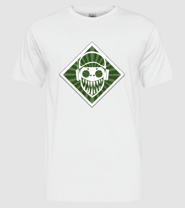 Apex Legends Octane Jelvény(Badge) minta fehér pólón