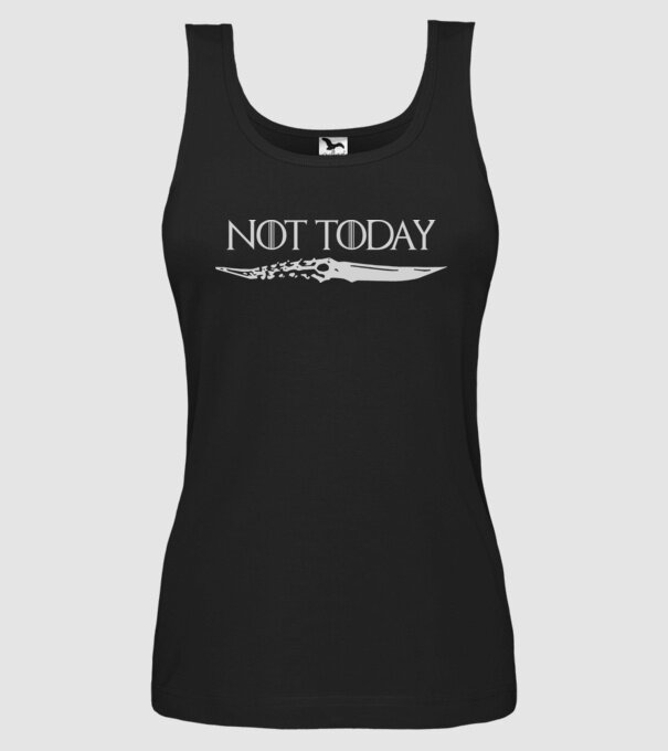 Not today minta fekete pólón