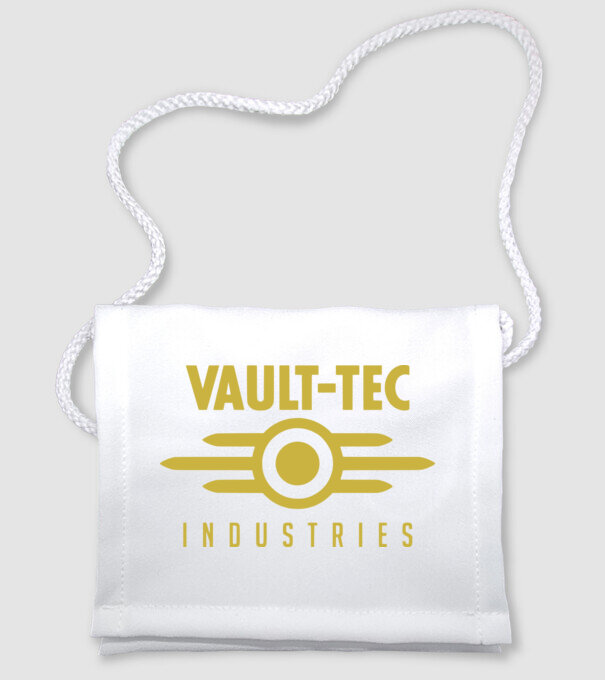 Vault-Tec_Logo minta fehér pólón