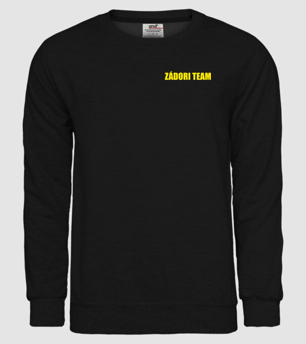 Zádori Team elso minta fekete pólón