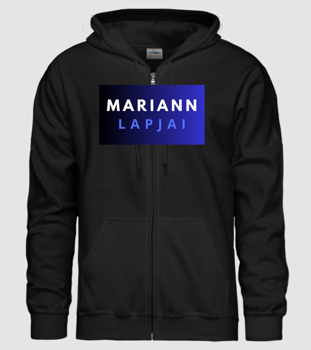 MARIANN LAPJAI minta fekete pólón