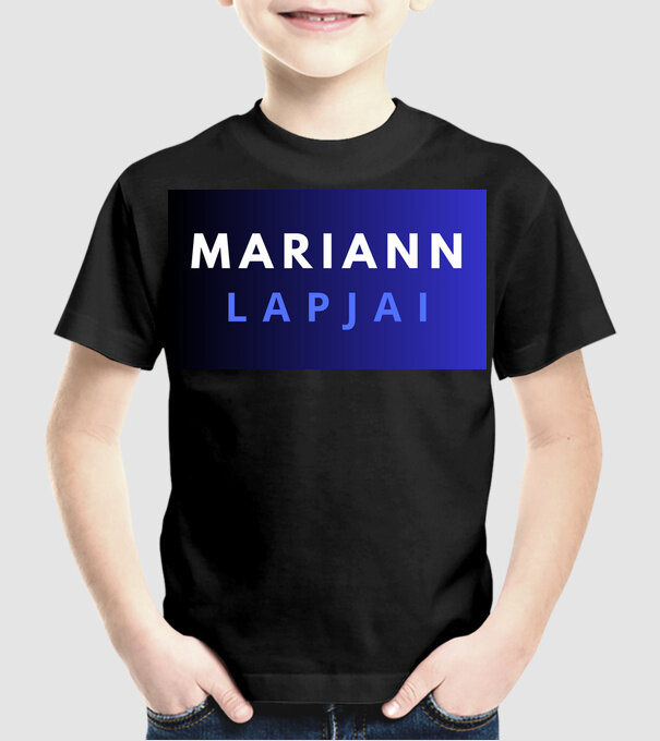 MARIANN LAPJAI minta fekete pólón